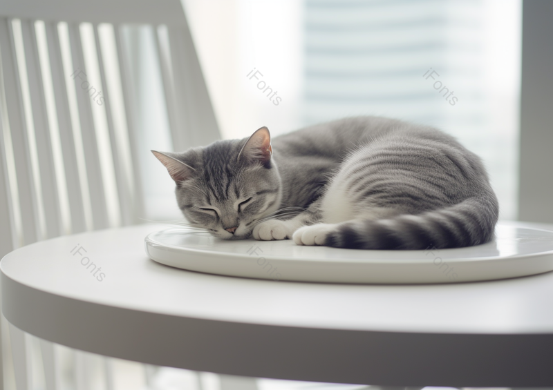 趴在桌子上懒洋洋睡觉的猫咪,高清,摄影图,摄影图片,图片大全,摄影图免费下载